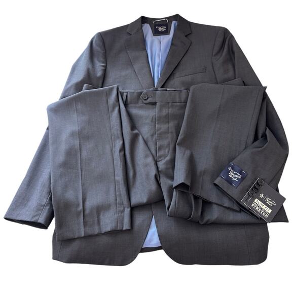 New ORIGINAL PENGUIN Men's Osman Suit Jacket Size 40L And Pant Set Size 38W - Picture 3 of 10